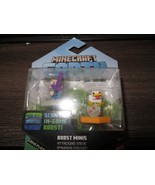 Minecraft Earth Boost Minis Attacking Steve and Spawning Chicken - £3.88 GBP