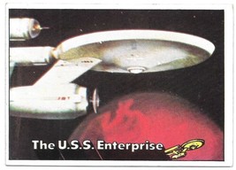 Star Trek Tos Trading Card #1 The U.S.S. Enterprise 1976 Topps Very High Grade B - $35.67