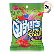 2x Bags Gushers Super Sour Berry Fruit Flavored Snacks | 3 Flavors | 4.25oz | - £10.90 GBP