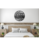 Personalize Lovely Metal Wall Art – Custom Family Name Sign Elegant Home... - $55.43 CAD+