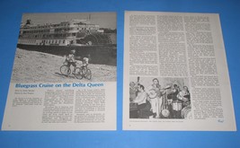 Bluegrass Cruise On The Delta Queen Pickin&#39; Magazine Photo Clipping Vintage 1976 - £11.98 GBP