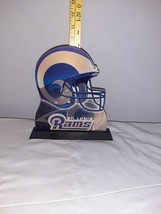 NFL St. Louis Rams Football Mini Helmet Cutout on Stand - $366.34 MXN