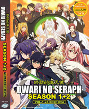 DVD Anime Owari No Seraph Season 1 + 2 (Volume 1-24 End + OVA) English Dubbed - £55.87 GBP