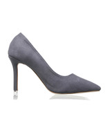 FERUCCI GRAY SUEDE PUMPS HIGH HEELS SHOES - $2,280.63 MXN