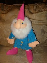 Liberty Toy Wizard Magician Plush 13&quot; Stuffed Toy 1996 Pink Blue White B... - £14.99 GBP