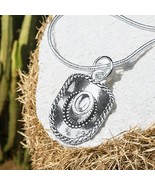Cowboy Hat Western Necklace | Sterling Silver Pendant | 22” or 24” Chain - €13,63 EUR+