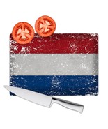 Netherlands : Gift Cutting Board Flag Retro Artistic Dutch Expat Country - £22.77 GBP