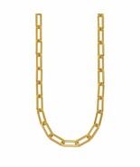 Chisel Stainless Steel Yellow IP-plated Open Link Paperclip 24in Chain N... - €92,96 EUR