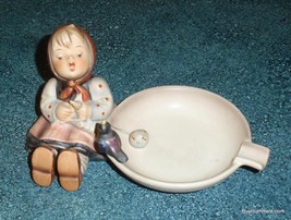 &quot;Happy Pastime&quot; Goebel Hummel Figurine Ashtray #62 TMK3 Vintage Collectible! - $27.15