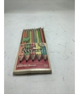 9 Empire Berol Pencils Made USA Pastel Writers 8910 Orange Green Yellow ... - $12.86 CAD