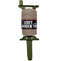 100 Meter Jute Twine with Roller Handle Dispenser - $9.60