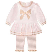 First Impressions Baby Girls Bow Sweater and Striped Tights, Choose Sz/Color - £24.12 GBP