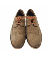 Johnston &amp; Murphy Brogue Wingtip Suede Oxfords Mens Size 13 M Brown Oran... - $47.45