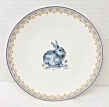 Spode Meadow Lane Salad Dessert Plate Bunny Rabbit Soft Purple &amp; Gold Ri... - $306.71 MXN