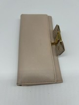 Salvatore Ferragamo Long Wallet Leather BEG Solid Color Women&#39;s IK-22B559 - $100.00