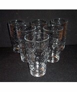 Vtg 6 HTF Libbey Rock Sharpe Fancy Water/Mixed Drink Glasses~Inverted Bu... - €16,50 EUR