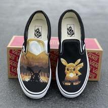 I Choose You! Custom Vans Slip On Sneakers - Men&#39;s And Women&#39;s Shoes - £133.52 GBP