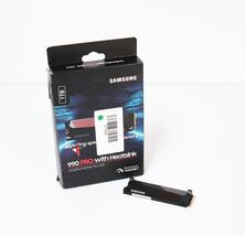 Samsung 990 PRO 1TB M.2 NVMe SSD with Heatsink MZ-V9P1T0CW - $169.99