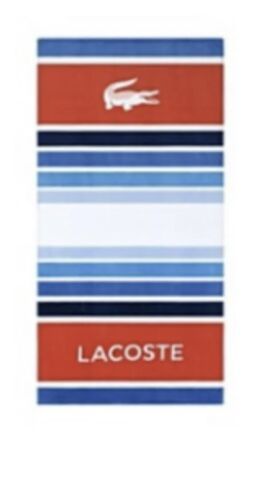 Primary image for Lacoste Home Promenade Blue White Cotton Beach Towel