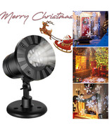 Snowflake Projector Light Christmas Led Falling Snowfall Landscape In/Ou... - £28.30 GBP