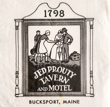 1960s Jed Prouty Tavern Inn Motel Napkin Unused Bucksport Maine Vintage ... - $560.63 MXN