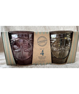 New Impressions DOUBLE OLD FASHIONED Rocks Dragonfly Whiskey Glasses 13o... - £23.94 GBP