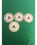 Lot 4 Vintage Blatz Milwaukee&#39;s Finest Beer 3.5&quot; Coasters - Never Used - $6.69