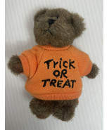 Boyds Mini Message Trick or Treat Halloween Orange Sweater Brown Bear #5... - £17.53 GBP