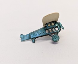 Vintage Antique 1920s (Japan) Antimony Tin Penny Toy Airplane w/ Cardboa... - $40.00