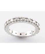 Round Diamond 14k White Gold Eternity Band Size 3.75 - $1,060.53
