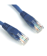 VCOM Cat5e Molded Patch 10&#39; Cable, Blue - £5.56 GBP