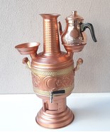 Copper Samovar, Tea Urn Kettle, Water Heater with Charcoal Wood, Tent St... - $3,729.10 MXN