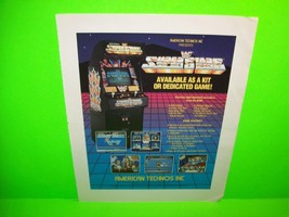 WF SUPERSTARS 1989 Video Arcade Game Pull Out Magazine AD Artwork Large 10X13 - £9.68 GBP