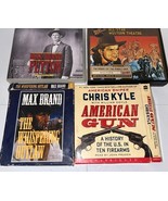 Audio Books Lot 4 The Whispering Outlaw, American Gun, Peyton, All-Star ... - $30.74 CAD
