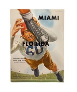 1954-1955 MIAMI V FLORIDA GATORS FOOTBALL ORANGE BOWL HURRICANE GRIDIRON... - $38.03