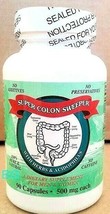 100% Natural SUPER COLON SWEEPER Cleanser Dietary Supplement 90 Caps Exp... - $21.77