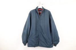 Vintage 70s OshKosh B&#39;Gosh Mens 2XL Distressed Quilt Lined Mechanic Jacket USA - $89.05