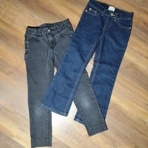 2 Pairs Of Girls Jeans - 8S Faded Glory & 5 Children's Palace Bootcut Stretch - $12.20