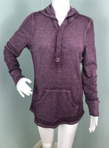 NWT Women&#39;s Fila L/S Purple Pullover Waffle Knit Hoodie Sz Small - $24.74