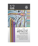 NIP Pentalic Metallic Colored Pencil in Tin 12 Color Set - $17.57 CAD