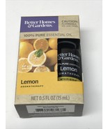 Essential Oil Aromatherapy Lemon 100% Pure .5oz Better Homes And Gardens LG - $9.90