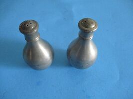 Vintage Pewter Salt And Pepper Shakers  Set Of 2 Made in Holland - $6.88