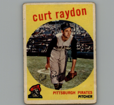 CURT RAYDON 1959 Topps Baseball Vintage Card #305 PIRATES- Fair - £2.40 GBP