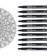 BRUSTRO Professional Pigment Based Fineliner - Set of 10 Colour - Black - $28.00