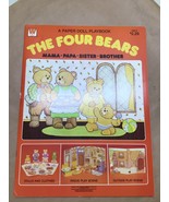 Vintage Original 1981 The Four Bears Paper Dolls &amp; Playbook Whitman Uncu... - €10,19 EUR