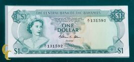 1974 $1 The Central Bank of Bahamas UNC Condition  Banknotes of all Nations - $135.14