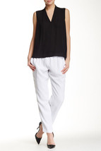 NWT Womens T Tahari White Pants Office M Loren New Relaxed Drawstring Casual $98 - £76.66 GBP
