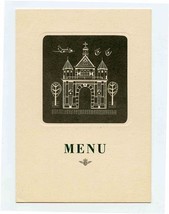 KLM Royal Dutch Airlines Menu Postcard 1950&#39;s French and English  - £13.99 GBP