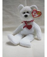 Ty Beanie Baby &quot;VALENTINO&quot; the Heart Bear &quot;Brown Nose&quot;- NEW w/tag - Retired - £4.72 GBP
