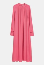 New H &amp; M Women&#39;s Chiffon Midi Dress Pink Size 2 - £48.50 GBP